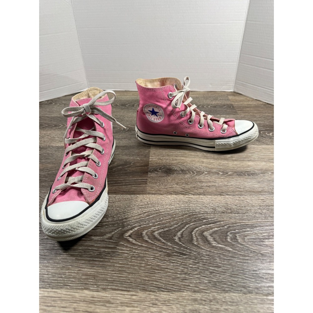 Converse Chuck Taylor All Star High Top Pink Canvas Sneakers Womens 7 Barbiecore
